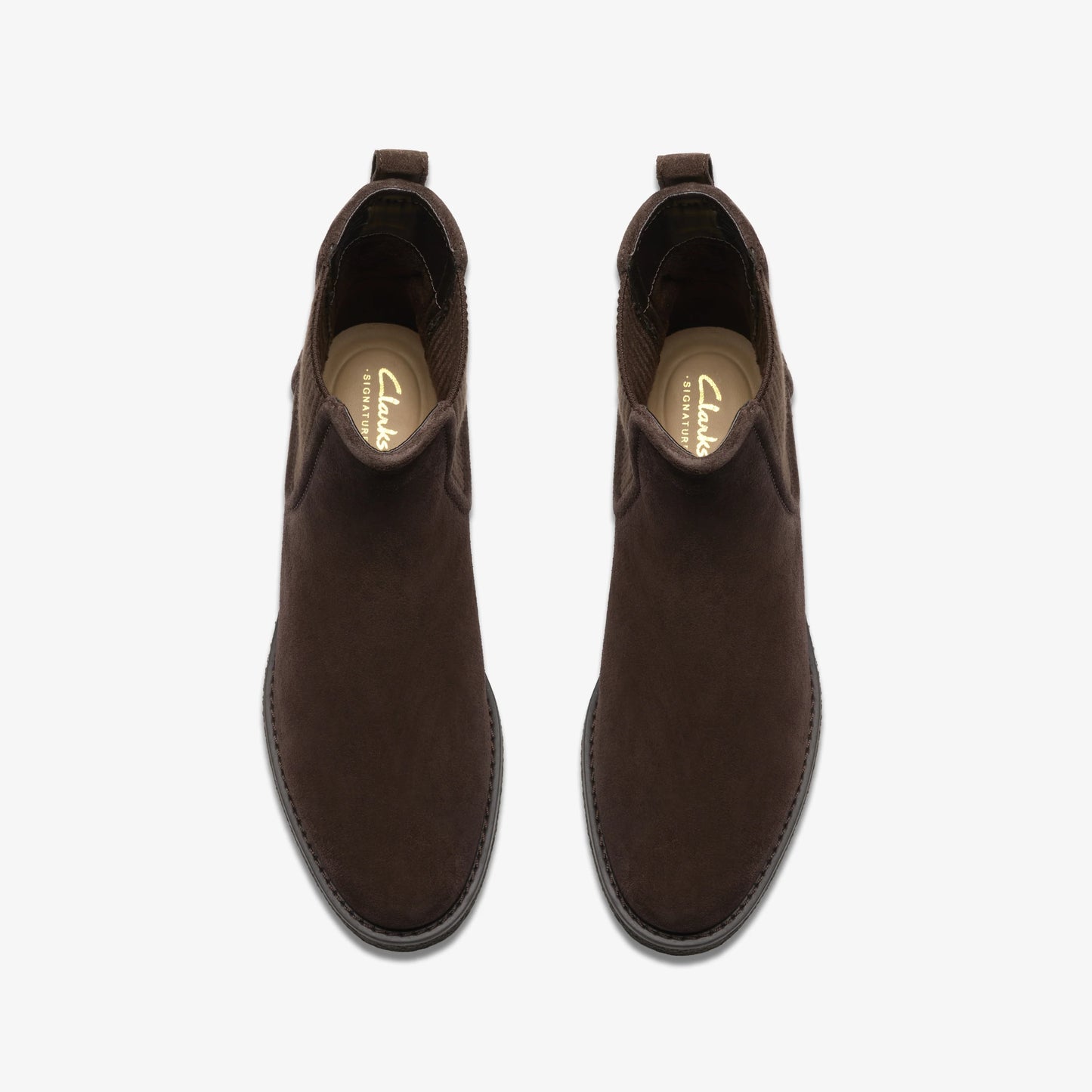 Botas De La Marca Clarks  Para Mujer Modelo Nella Top Dark Brown Suede En Color Marrón