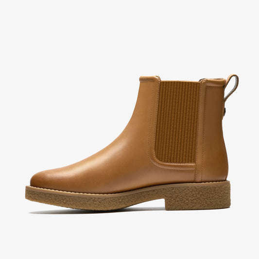 Botas De La Marca Clarks  Para Mujer Modelo Nella Top Tan Leather En Color Marrón