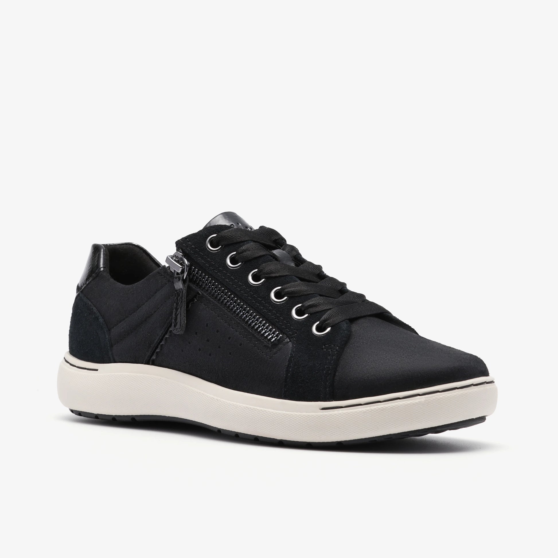 Zapatos Casual De La Marca Clarks  Para Mujer Modelo Nalle Zen Black Interest En Color Negro