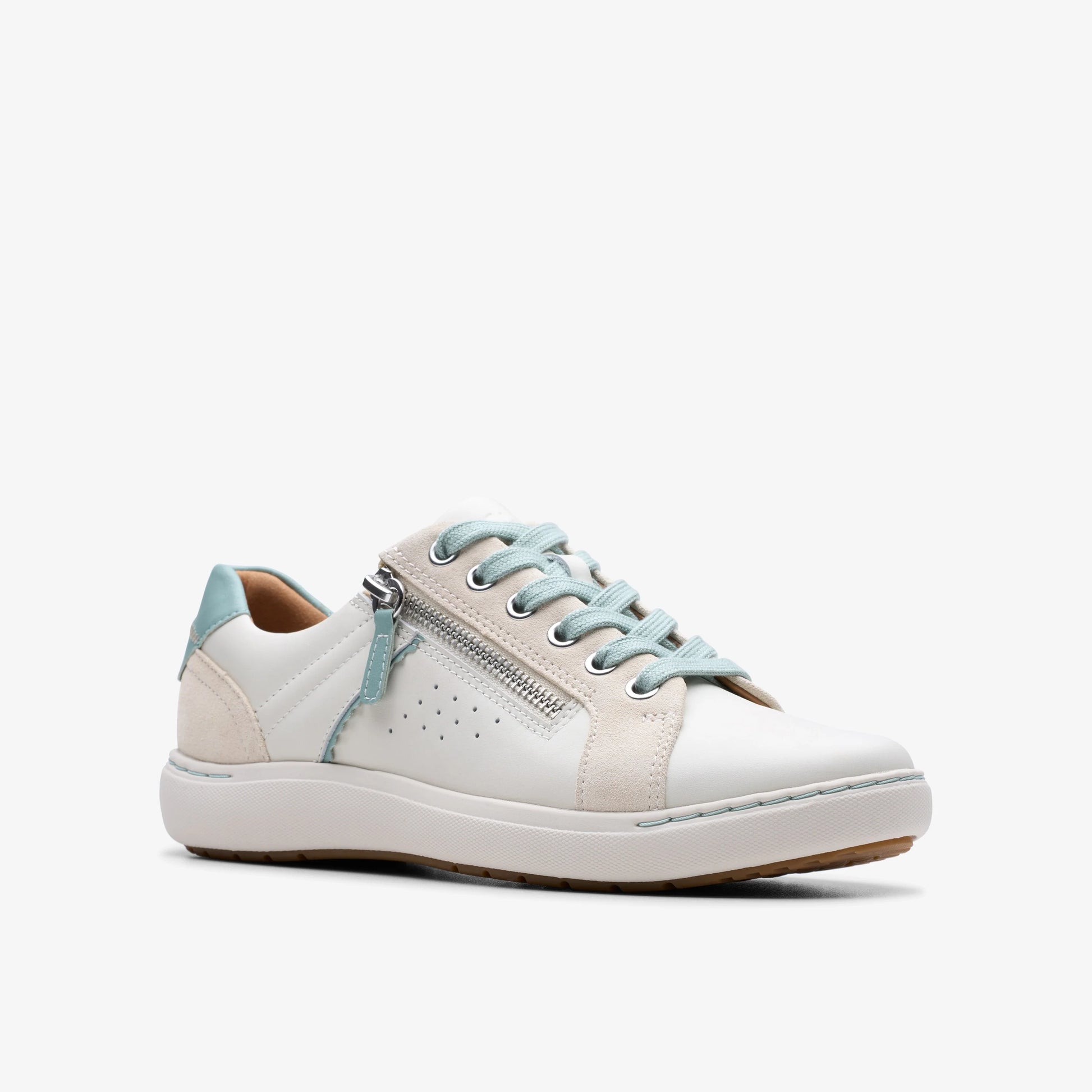 Zapatos Casual De La Marca Clarks  Para Mujer Modelo Nalle Zen White Combi Lea En Color Blanco