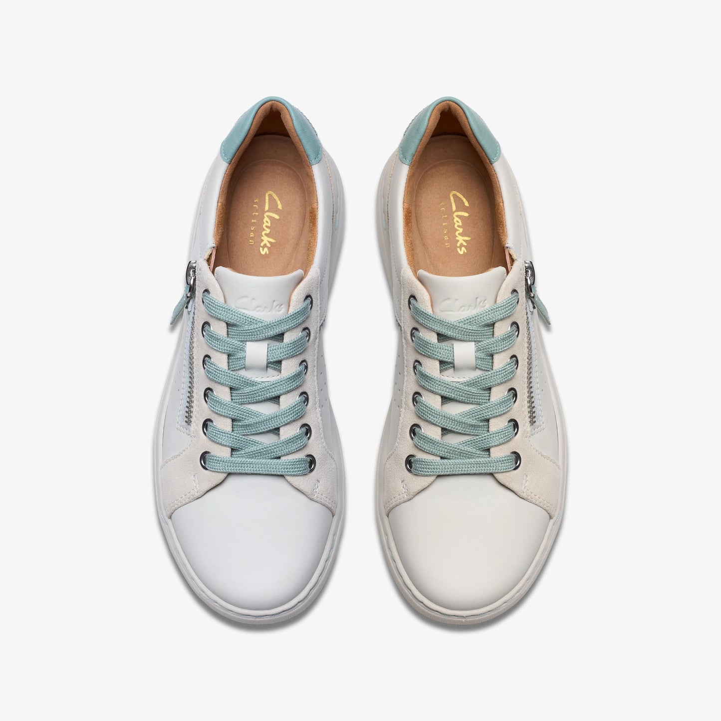 Zapatos Casual De La Marca Clarks  Para Mujer Modelo Nalle Zen White Combi Lea En Color Blanco