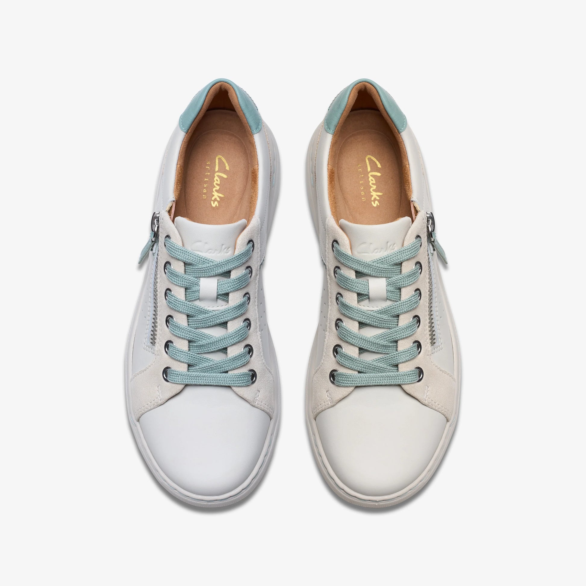 Zapatos Casual De La Marca Clarks  Para Mujer Modelo Nalle Zen White Combi Lea En Color Blanco