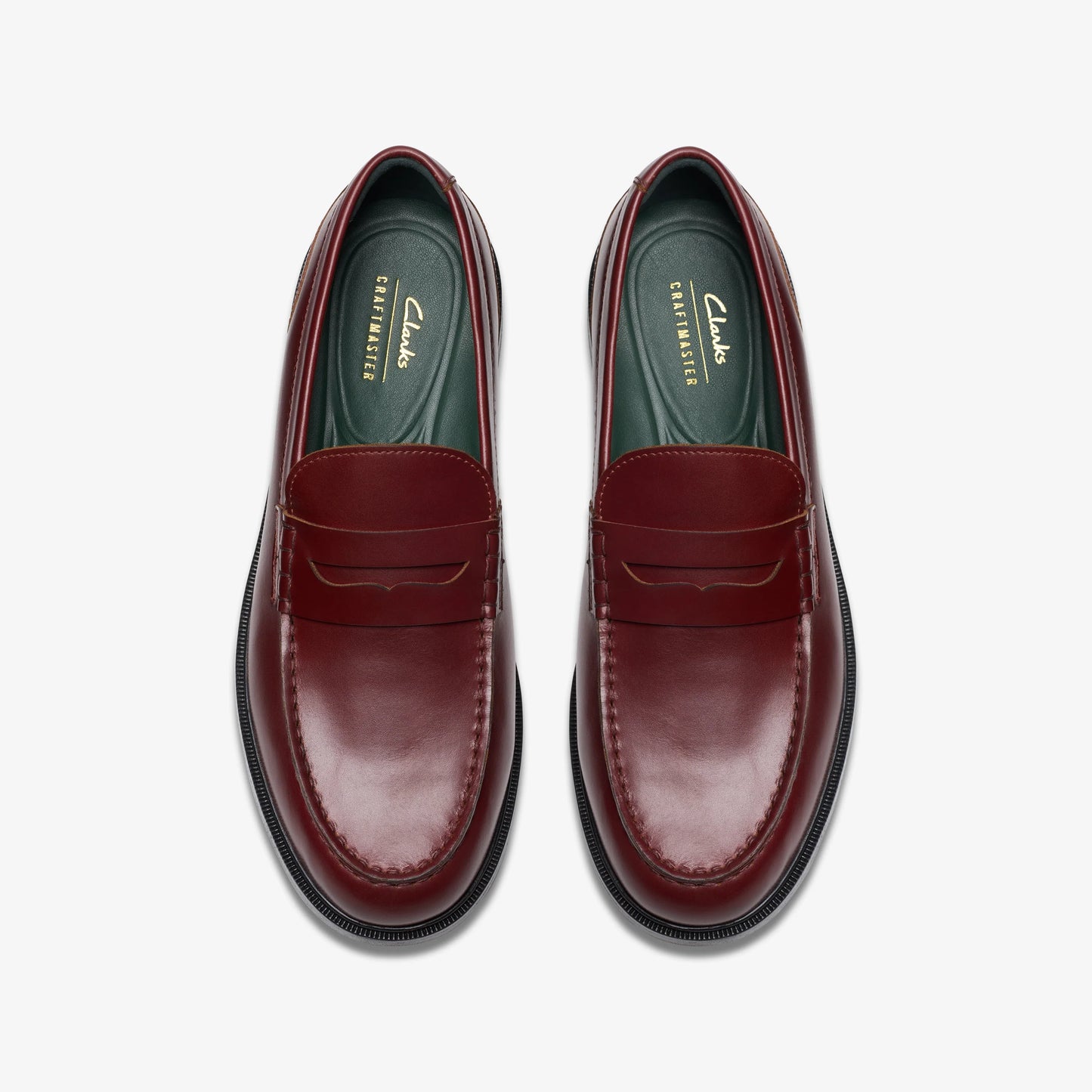 Zapatos De Vestir De La Marca Clarks Para Hombre Modelo Craftjames Lo Wine Leather En Color Rojo