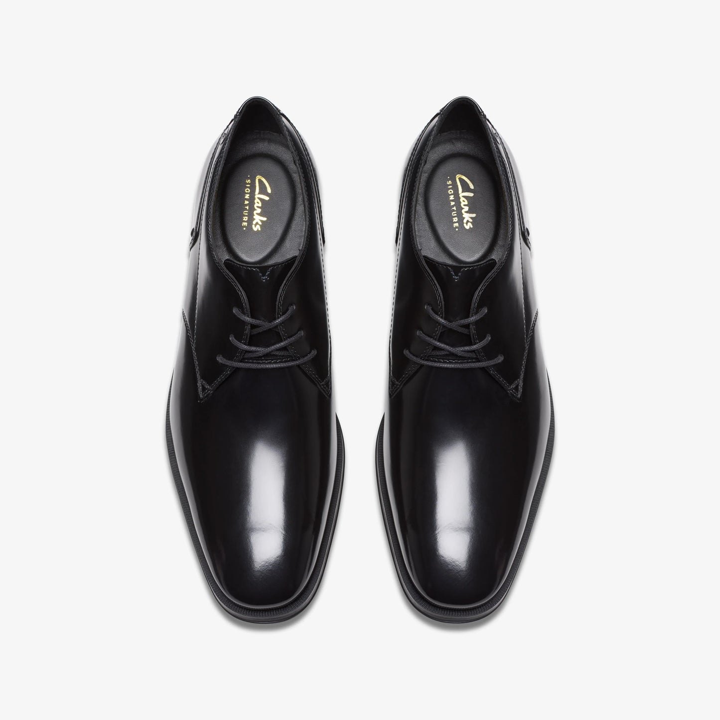 Zapatos De Vestir De La Marca Clarks Para Hombre Modelo Paulton Lace Blk Hishine Lea En Color Negro