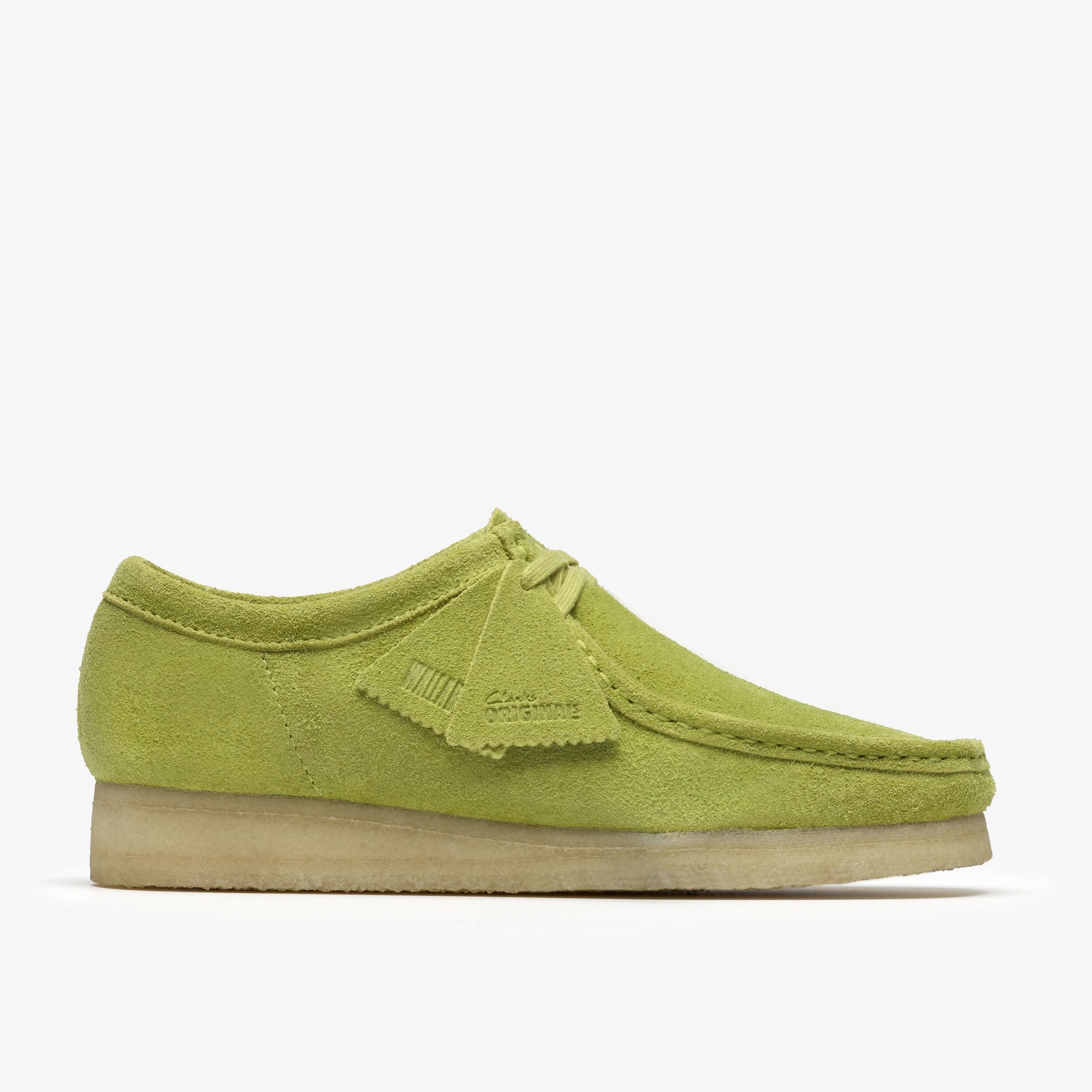 Zapatos Casual De La Marca Clarks  Para Hombre Modelo Wallabee Lime Suede En Color Verde