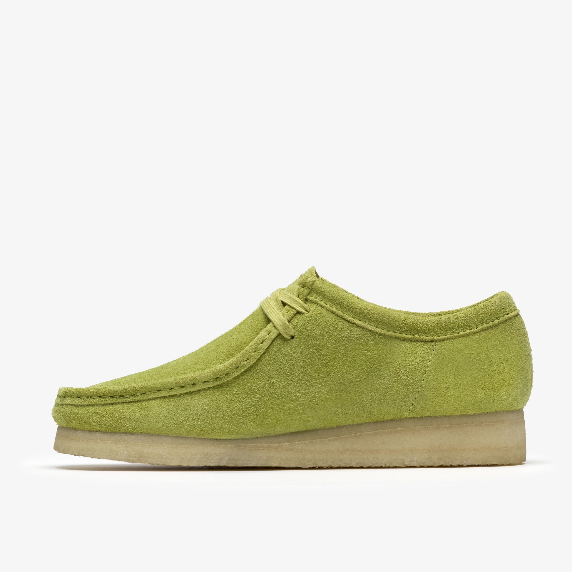 Zapatos Casual De La Marca Clarks  Para Hombre Modelo Wallabee Lime Suede En Color Verde