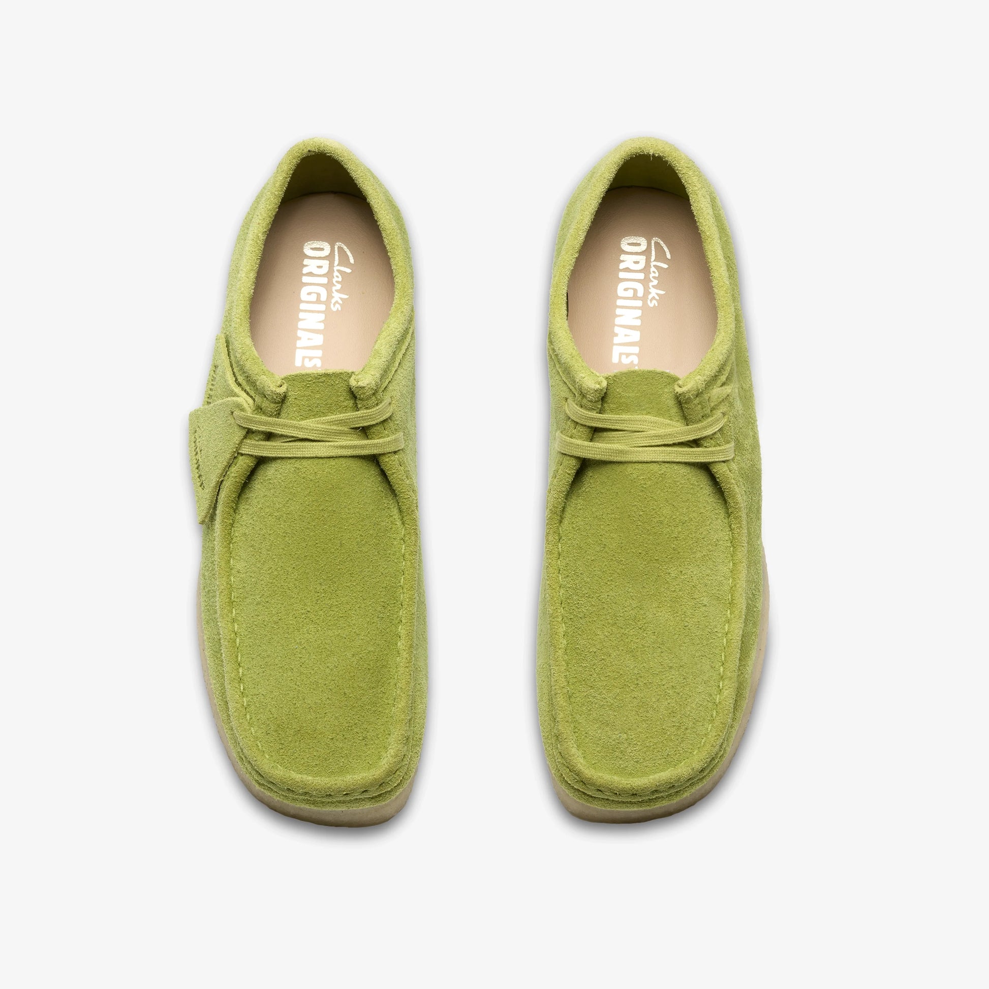 Zapatos Casual De La Marca Clarks  Para Hombre Modelo Wallabee Lime Suede En Color Verde