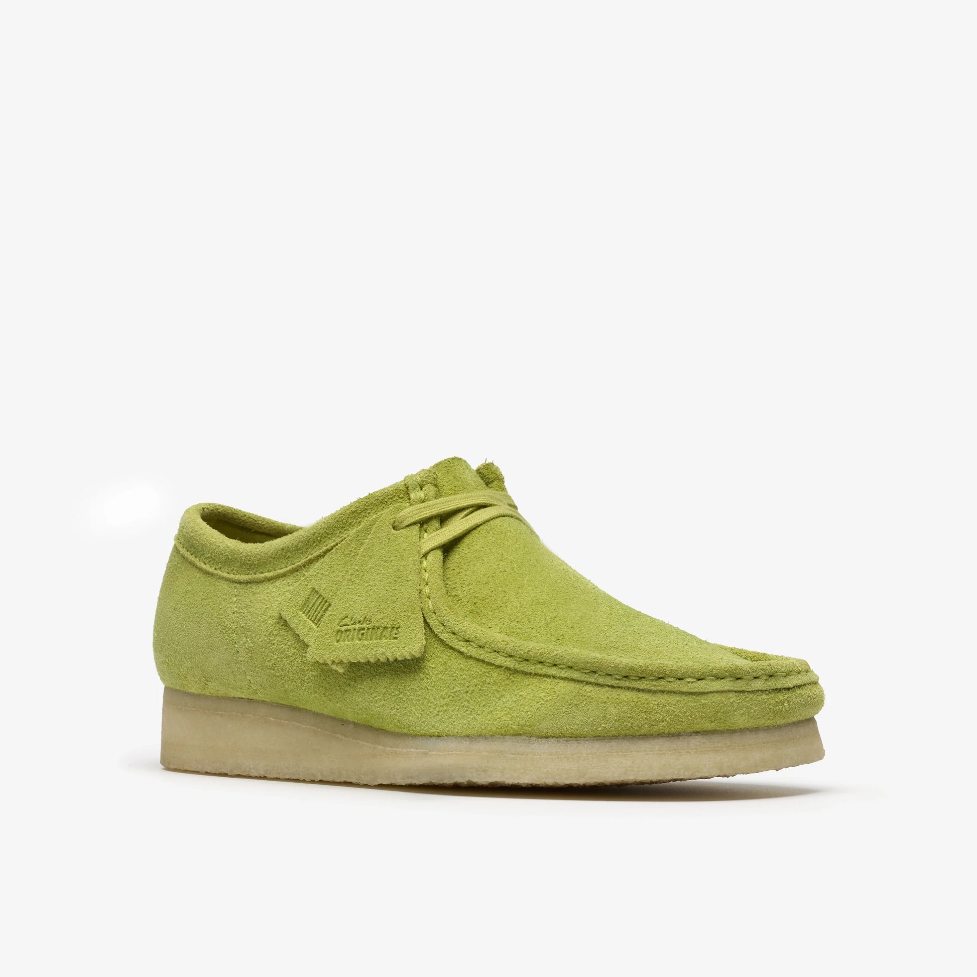 Zapatos Casual De La Marca Clarks  Para Hombre Modelo Wallabee Lime Suede En Color Verde