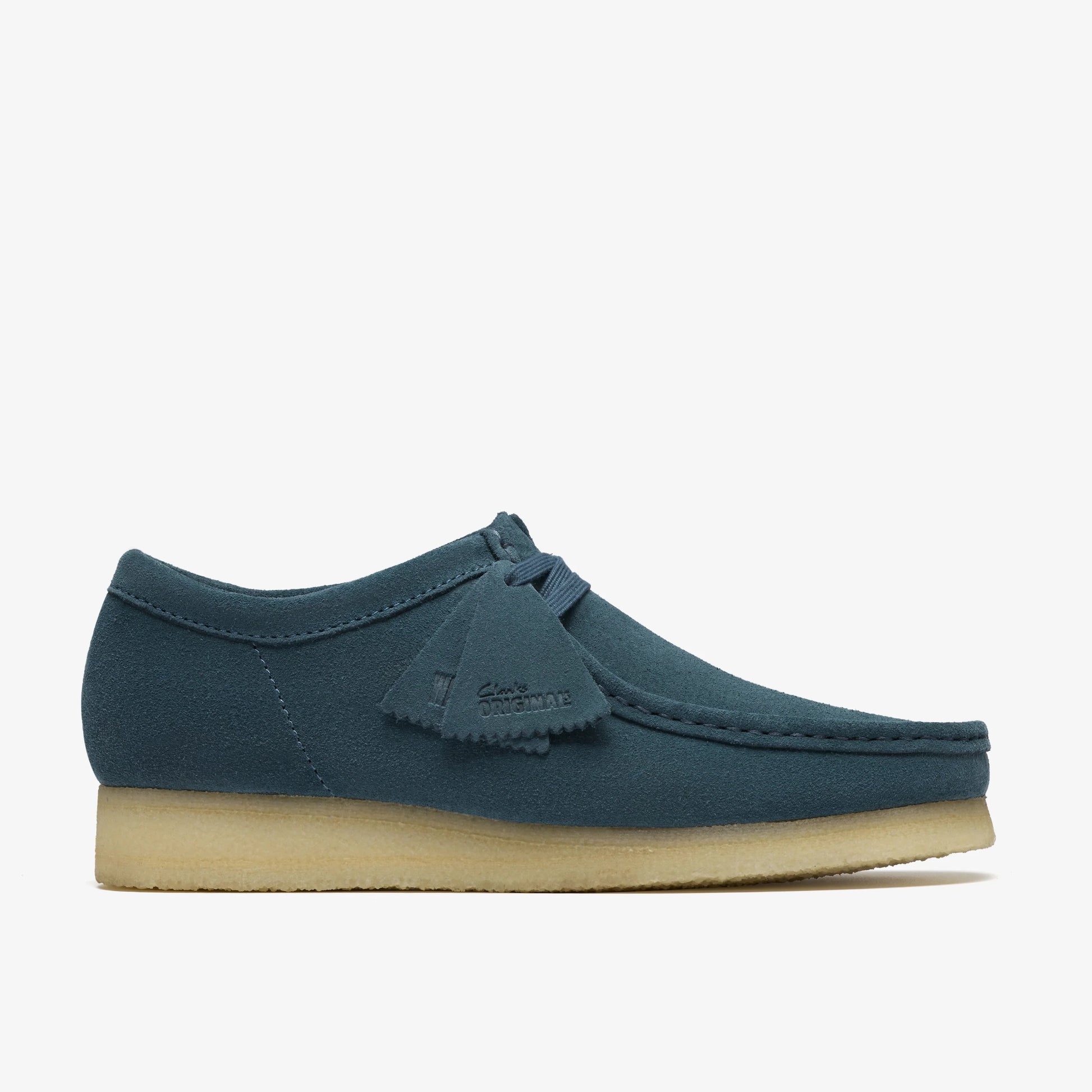 Zapatos Casual De La Marca Clarks  Para Hombre Modelo Wallabee Mid Blue Suede En Color Azul
