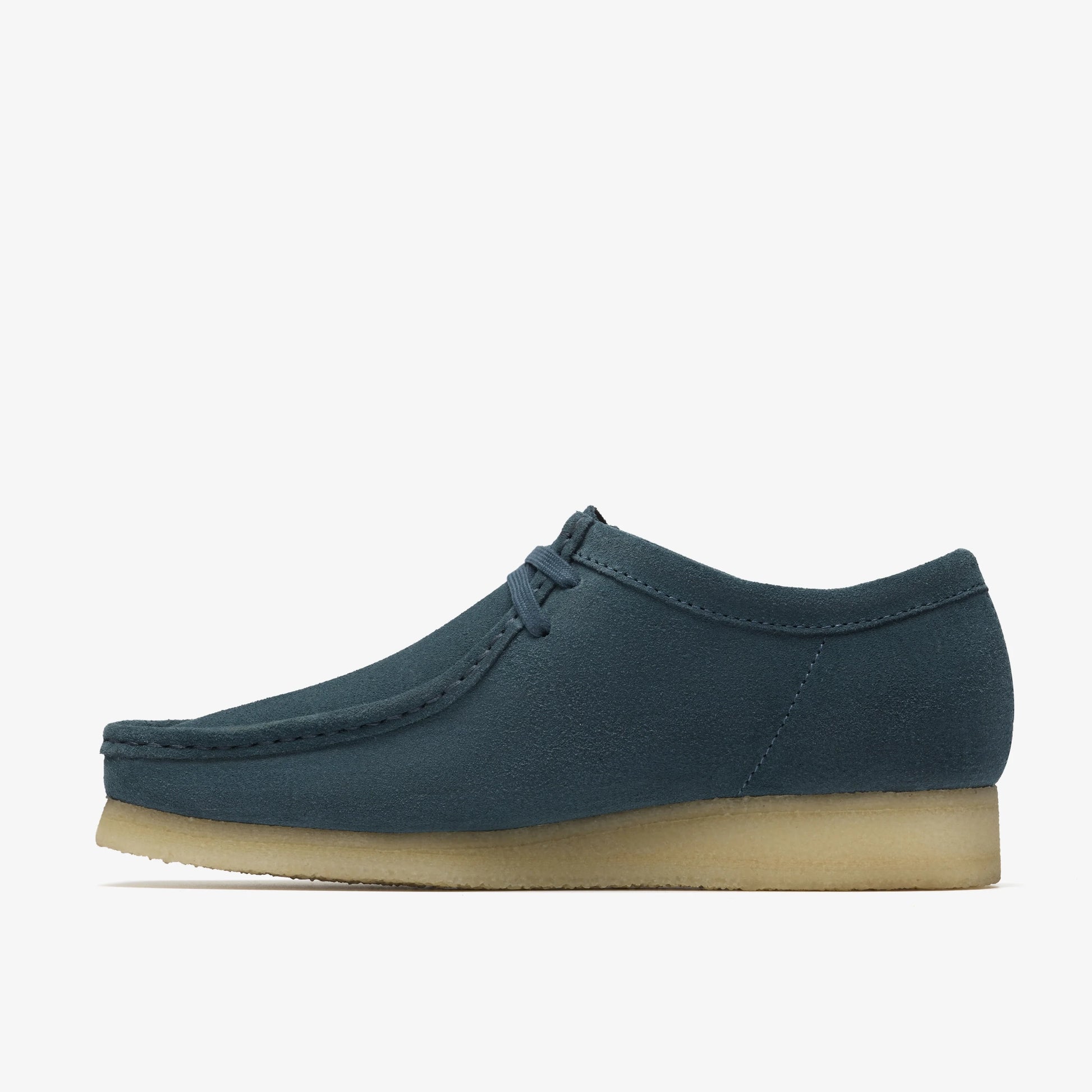 Zapatos Casual De La Marca Clarks  Para Hombre Modelo Wallabee Mid Blue Suede En Color Azul