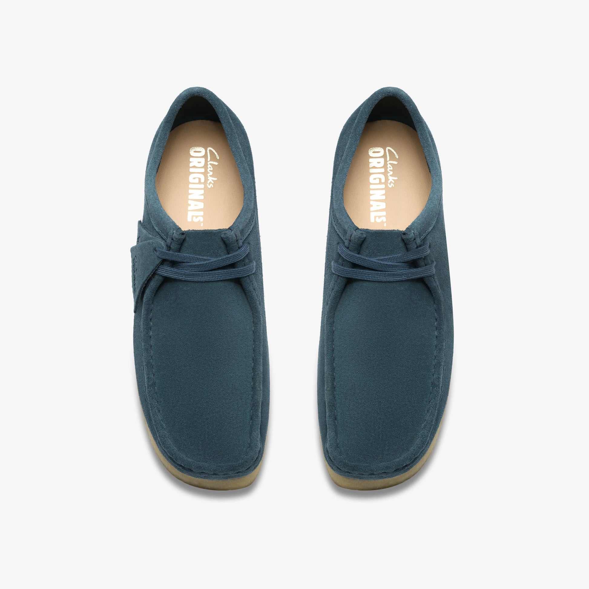 Zapatos Casual De La Marca Clarks  Para Hombre Modelo Wallabee Mid Blue Suede En Color Azul