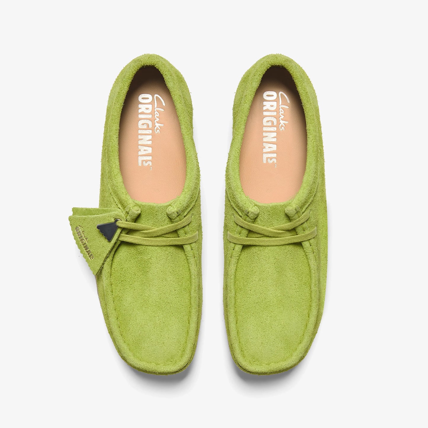 Sandalias De La Marca Clarks  Para Mujer Modelo Wallabee. Lime Suede En Color Verde