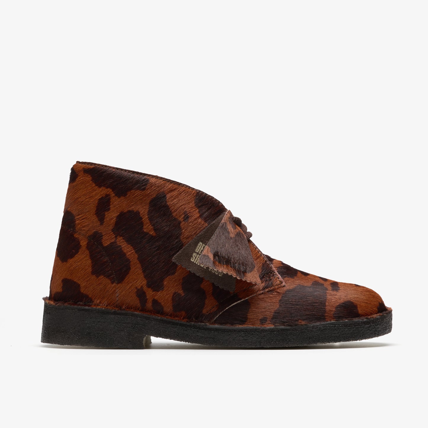 CLARKS | BOTINES | MUJER | DESERT BOOT BROWN COW PRINT | ANIMAL PRINT
