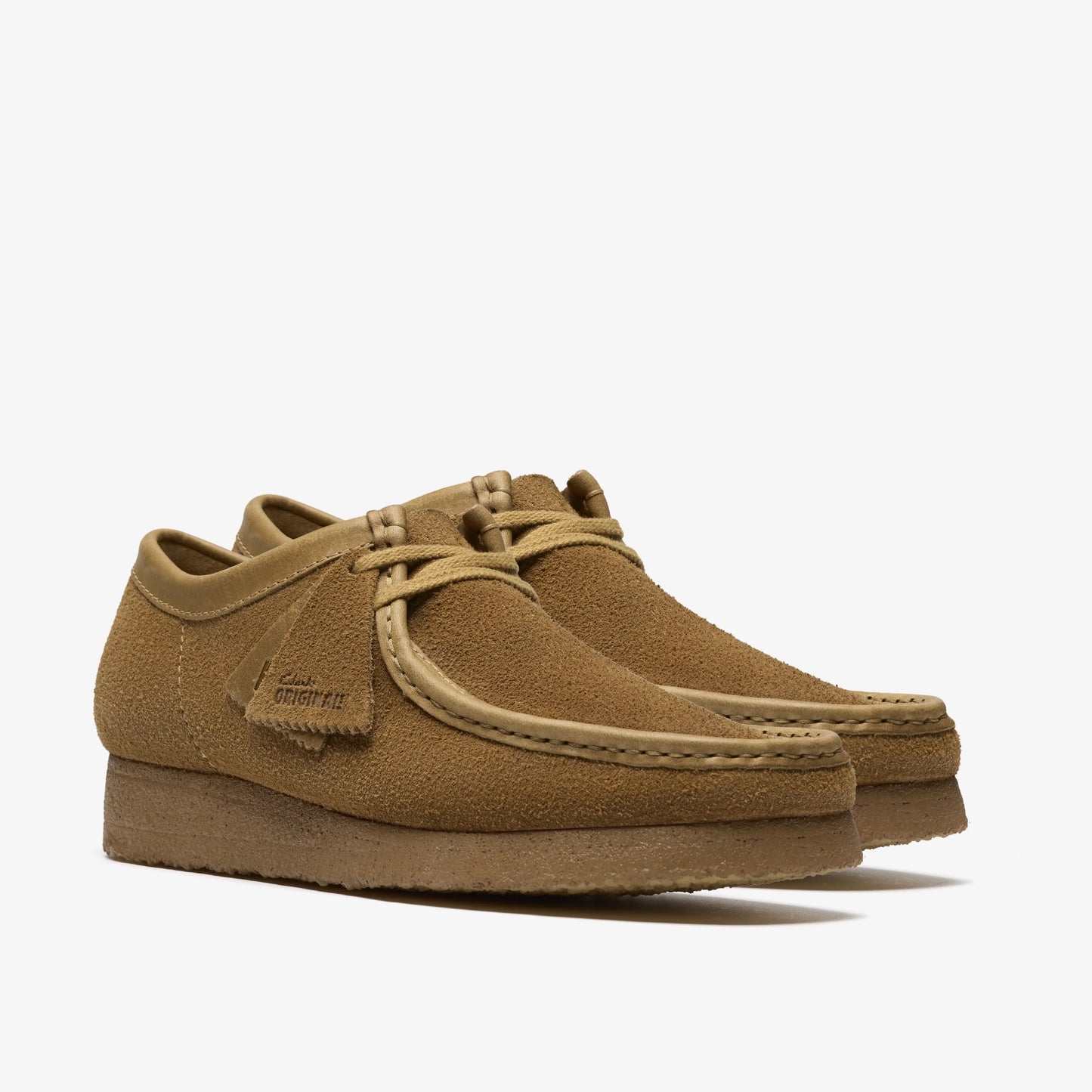 Zapatos Casual De La Marca Clarks Para Hombre Modelo Wallabee Tan Suede En Color Marrón