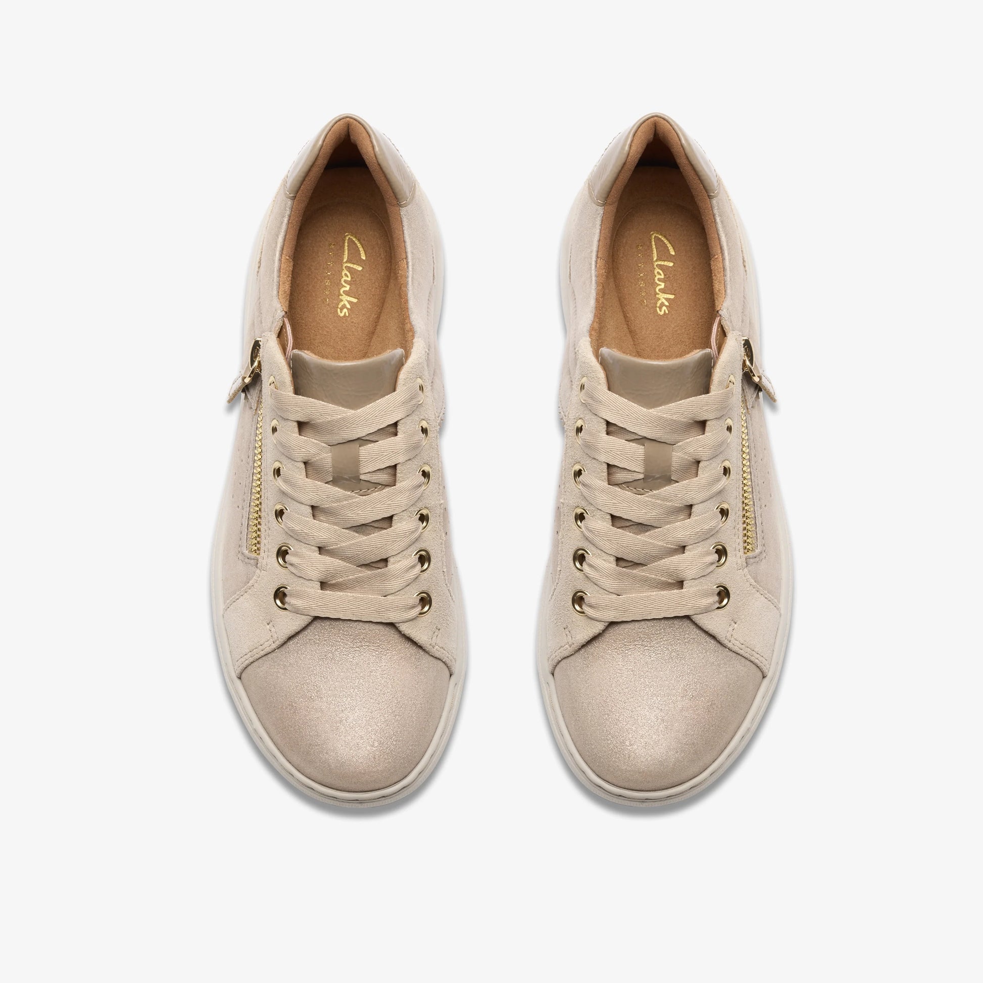 Zapatos Casual De La Marca Clarks  Para Mujer Modelo Nalle Zen Metallic En Color Metálico