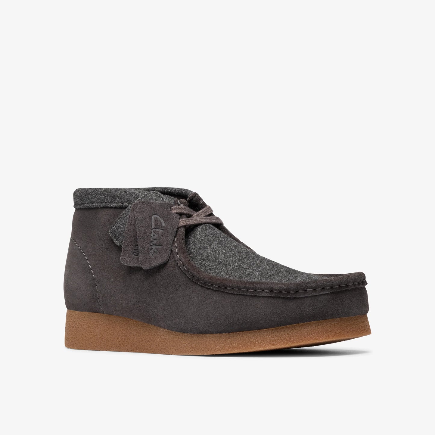 Botas De La Marca Clarks Para Hombre Modelo Wallabeeevo Bt Dark Grey Combi En Color Gris