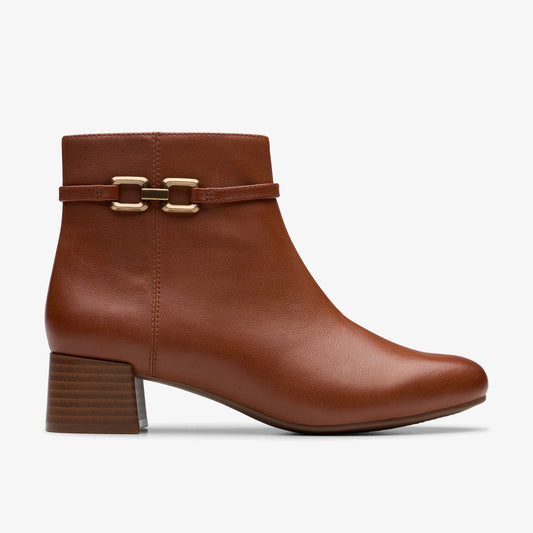 Botas De La Marca Clarks  Para Mujer Modelo Iridessa Air Dark Tan Lea En Color Marrón