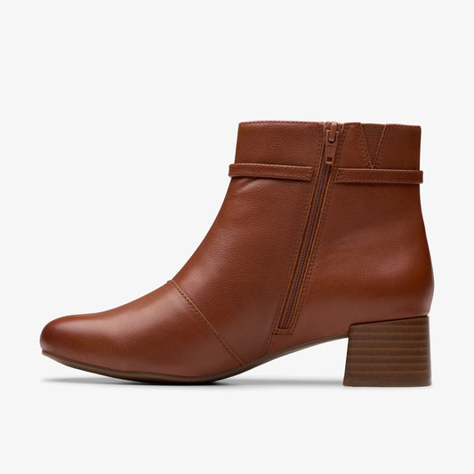 Botas De La Marca Clarks  Para Mujer Modelo Iridessa Air Dark Tan Lea En Color Marrón