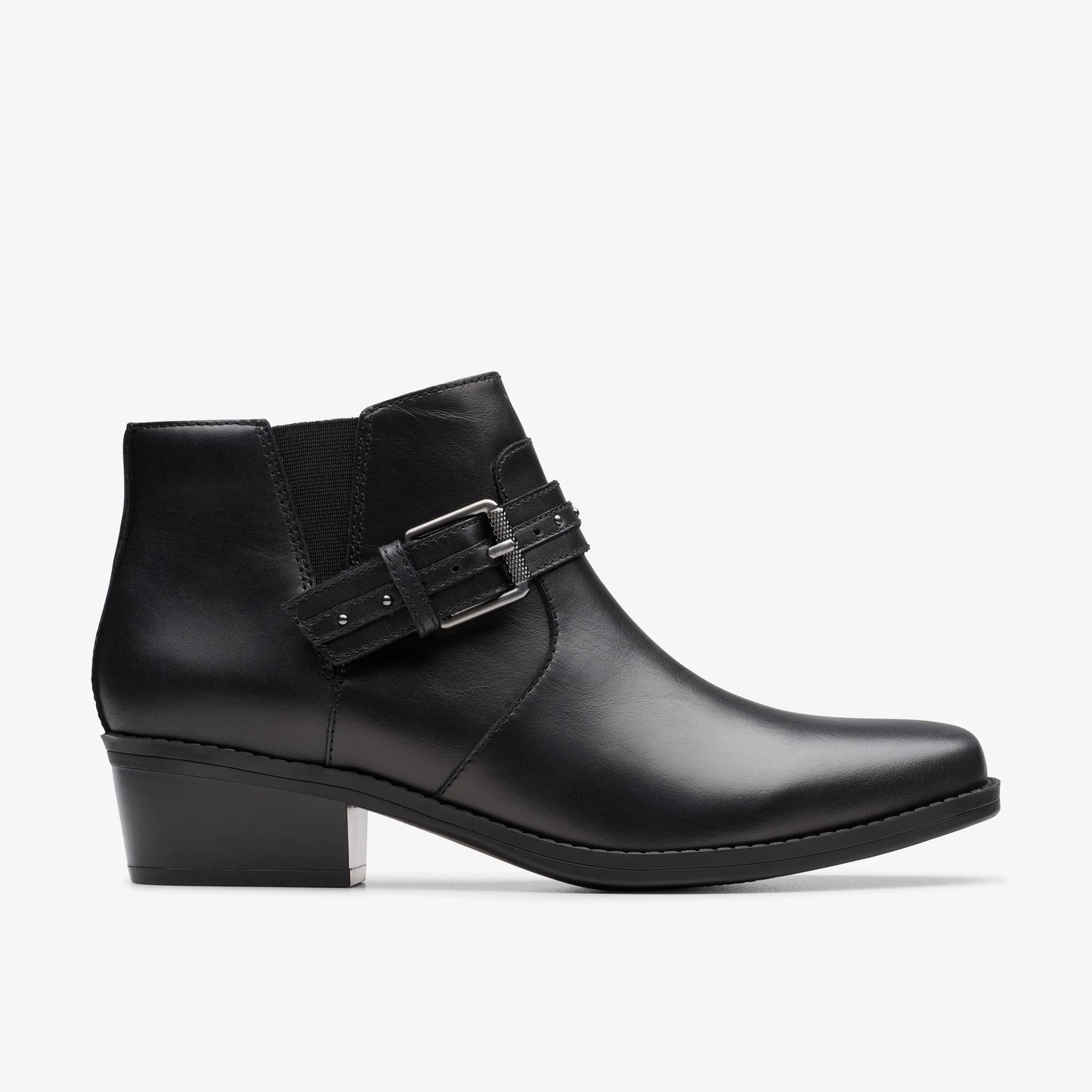 Botas De La Marca Clarks Para Mujer Modelo Danyelle Wish Black Leather En Color Negro