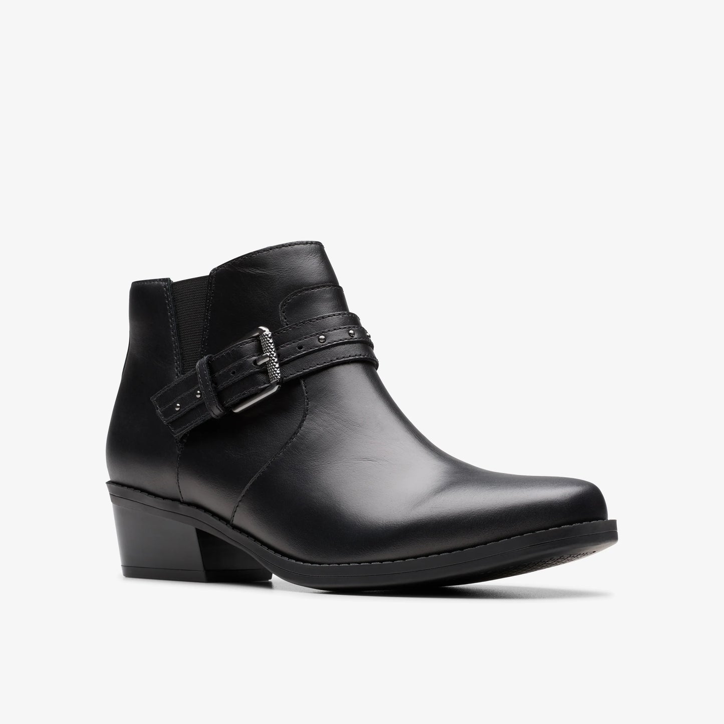 Botas De La Marca Clarks Para Mujer Modelo Danyelle Wish Black Leather En Color Negro