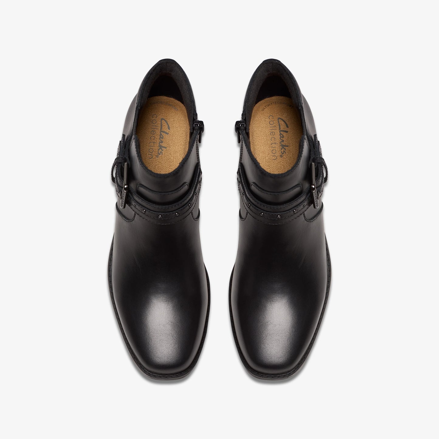 Botas De La Marca Clarks Para Mujer Modelo Danyelle Wish Black Leather En Color Negro