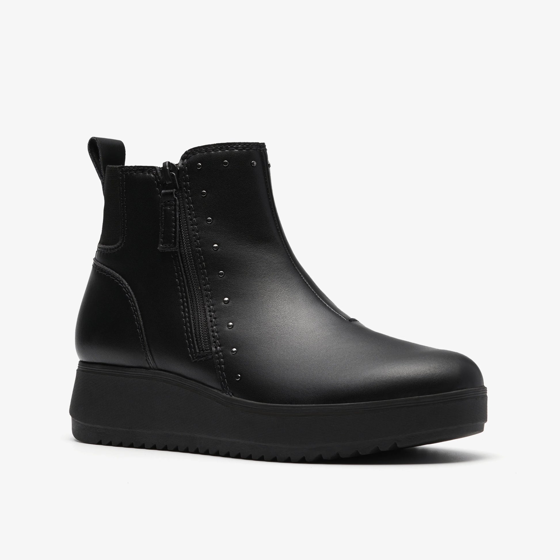 Botas De La Marca Clarks  Para Mujer Modelo Zylah Willow Black Leather En Color Negro
