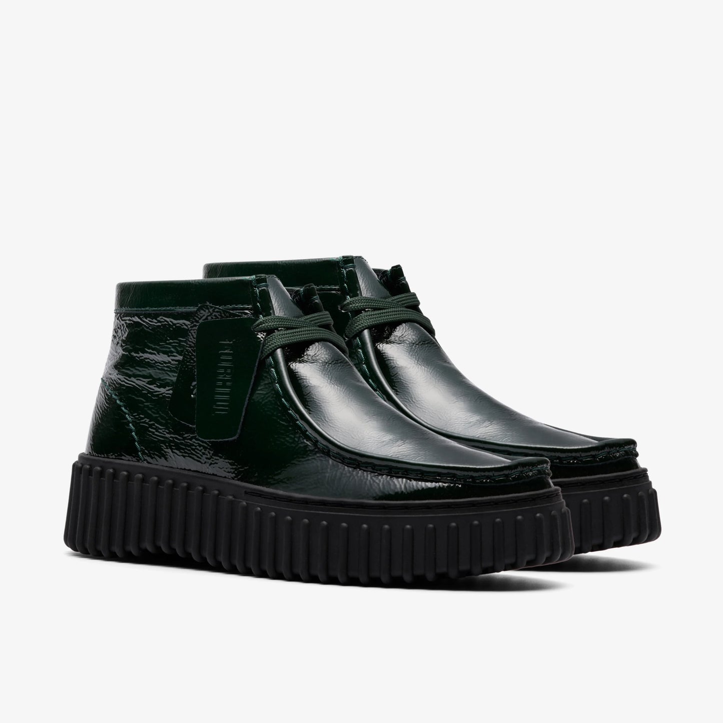 Botas De La Marca Clarks  Para Mujer Modelo Torhill Moss Green Patent En Color Verde