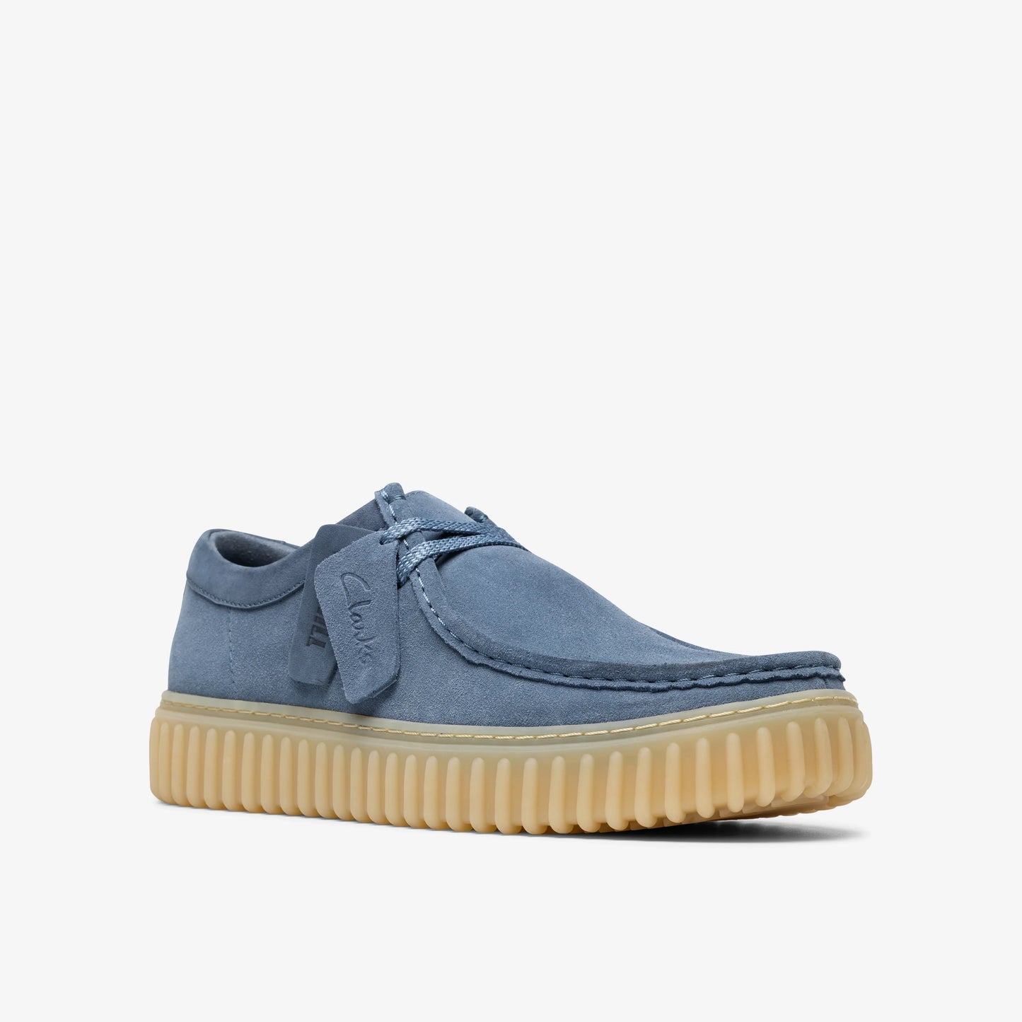 Zapatos Casual De La Marca Clarks Para Hombre Modelo Torhill Lo Blue Suede En Color Azul