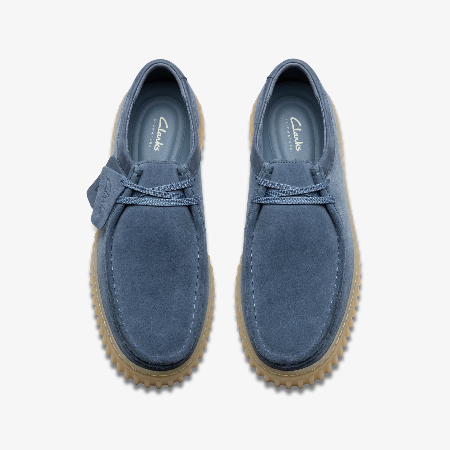 Zapatos Casual De La Marca Clarks Para Hombre Modelo Torhill Lo Blue Suede En Color Azul