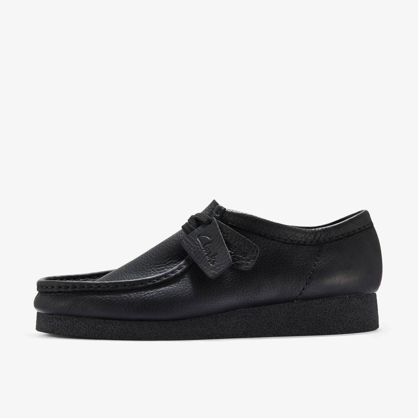 Zapatos Casual De La Marca Clarks Para Hombre Modelo Wallabeeevo Black Leather En Color Negro
