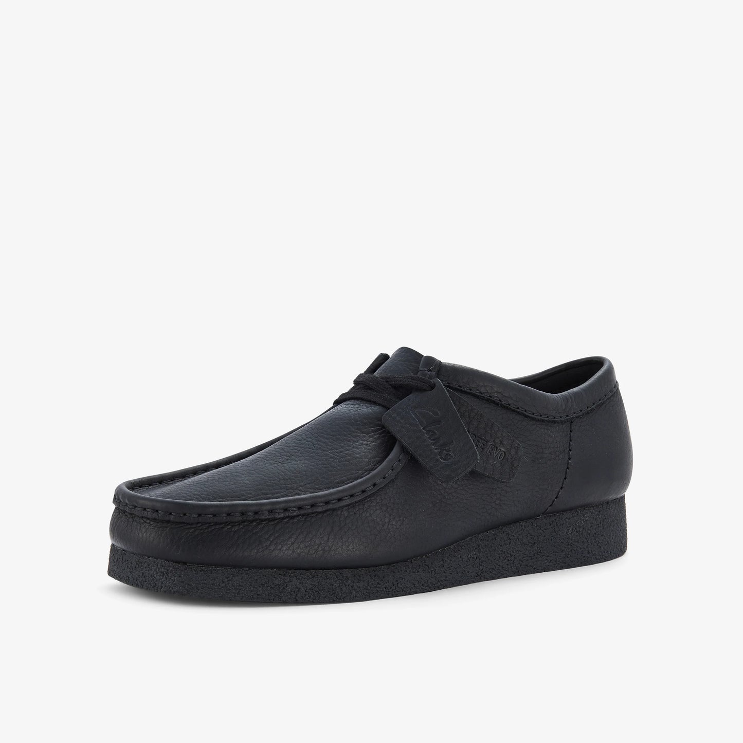 Zapatos Casual De La Marca Clarks Para Hombre Modelo Wallabeeevo Black Leather En Color Negro