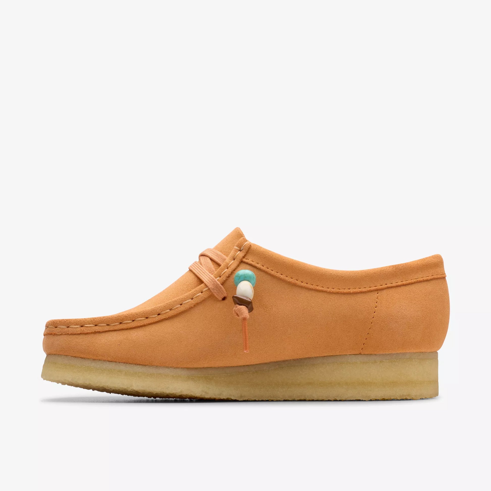 Zapatos Derby Mujer De La Marca Clarks  Para Wallabee Originals Modelo Pale Peach Suede