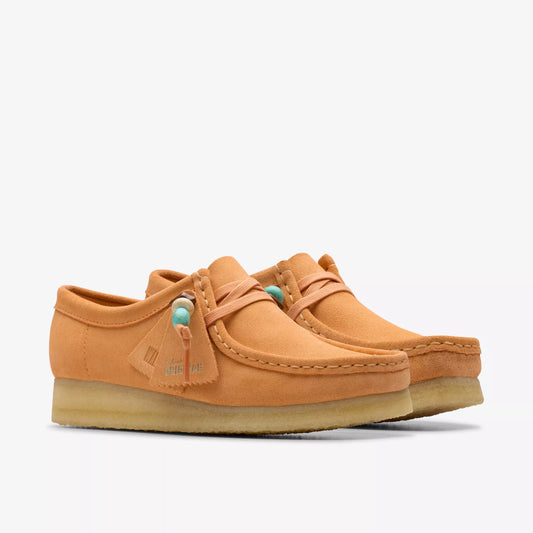 Zapatos Derby Mujer De La Marca Clarks  Para Wallabee Originals Modelo Pale Peach Suede