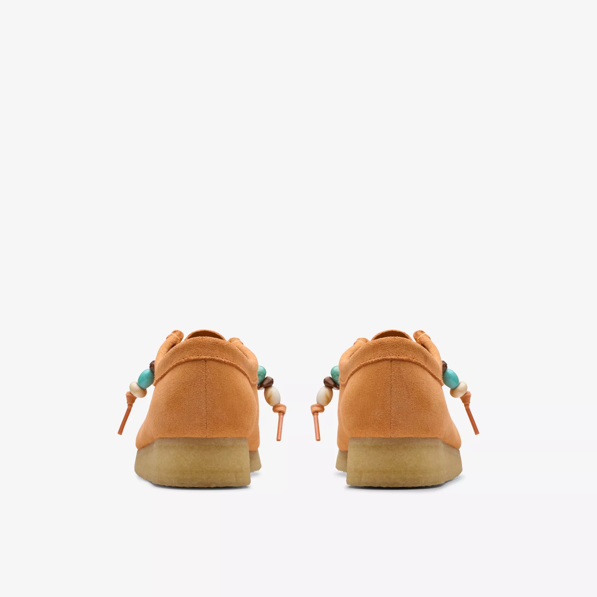 Zapatos Derby Mujer De La Marca Clarks  Para Wallabee Originals Modelo Pale Peach Suede