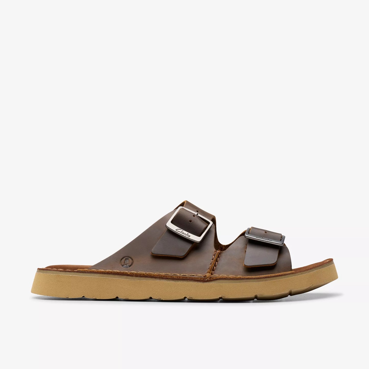 CLARKS | SANDALS | MEN | SOLSBURY STRAP BEESWAX LEATHER | BROWN