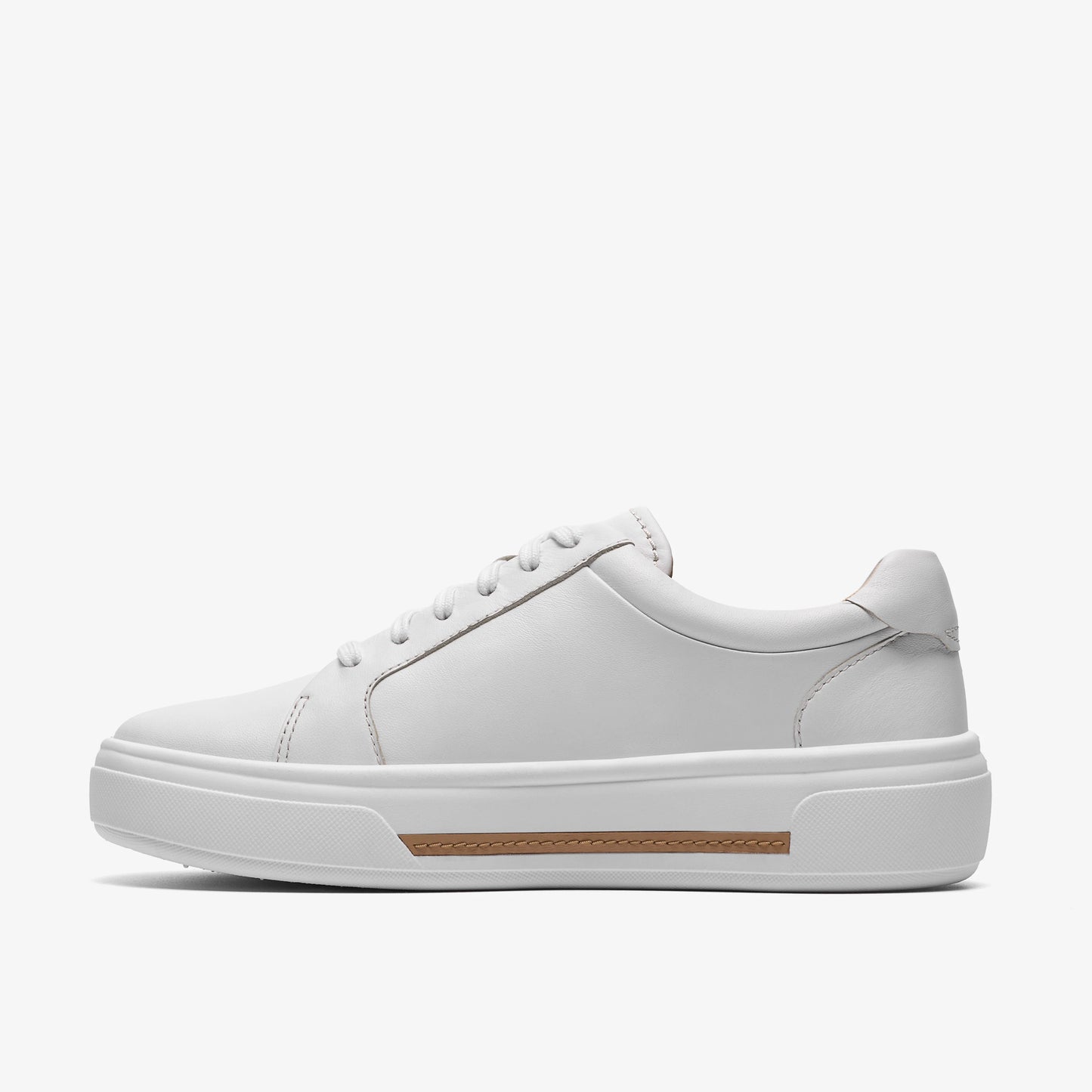 CLARKS | SNEAKERS | MUJER | HOLLYROSE ZIP WHITE LEATHER | BLANCO
