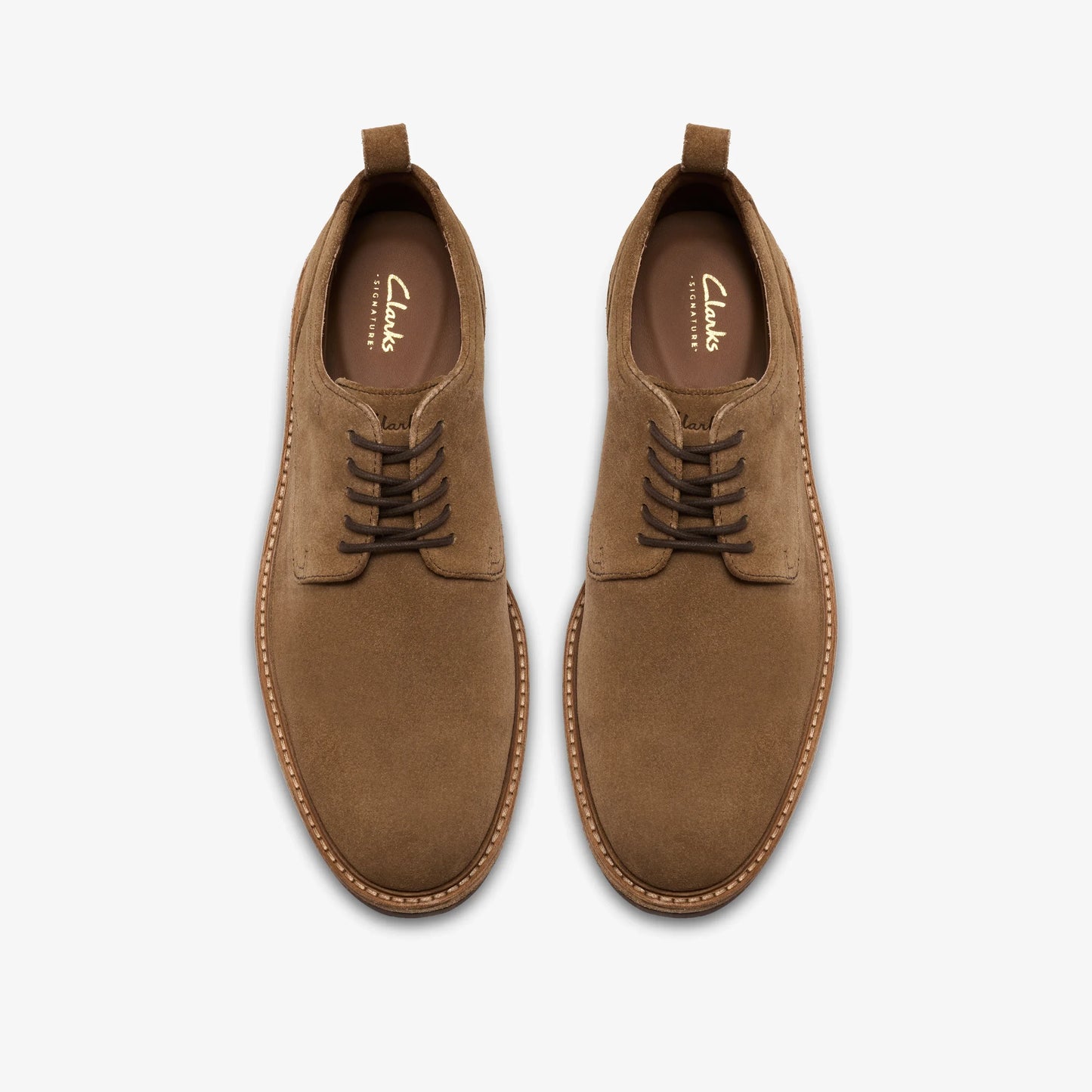CLARKS | SNEAKERS | HOMBRE | ALDWIN LACE TAN SUEDE | MARRÓN