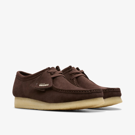 CLARKS | ZAPATOS CASUAL | HOMBRE | WALLABEE DARK BROWN SUEDE | MARRÓN