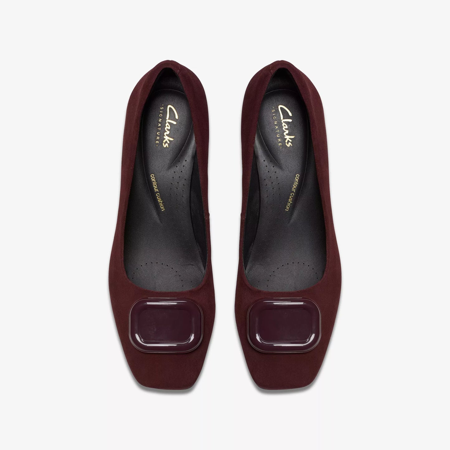 CLARKS | ZAPATOS DE VESTIR | MUJER | FERNIE TRIM MERLOT SUEDE | BURDEOS