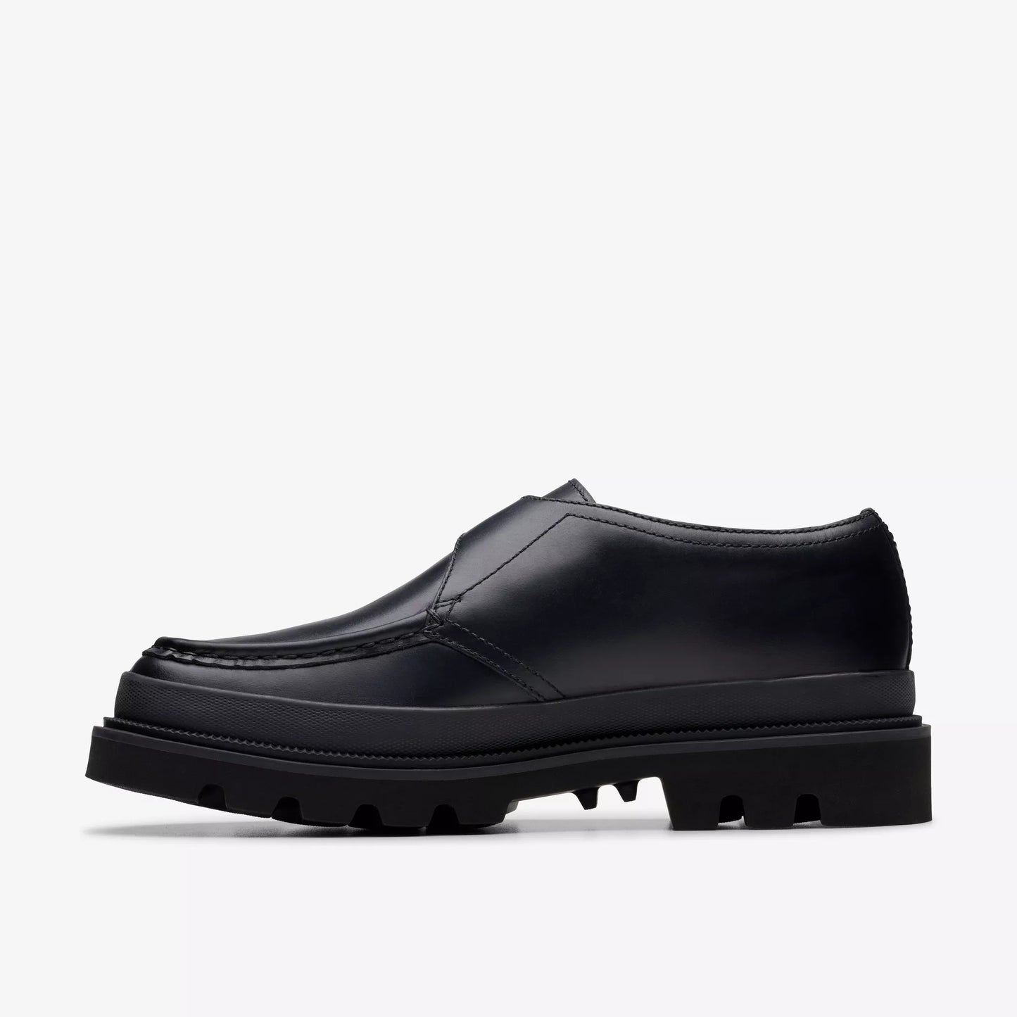 CLARKS | ZAPATOS CASUAL | HOMBRE | BADELL MONK BLACK LEATHER | NEGRO