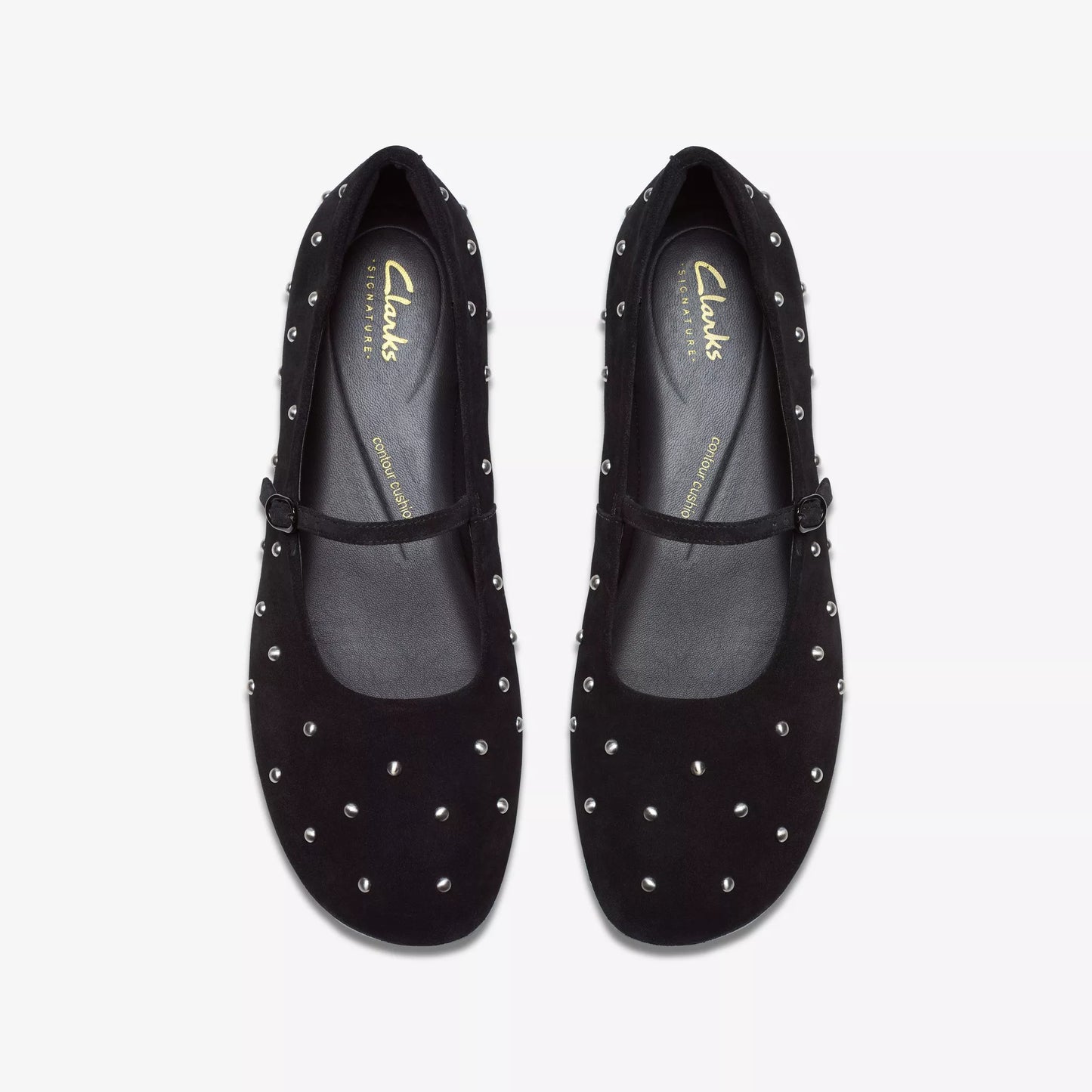 CLARKS | BAILARINAS | MUJER | LIVIA STUD BLACK SUEDE | NEGRO