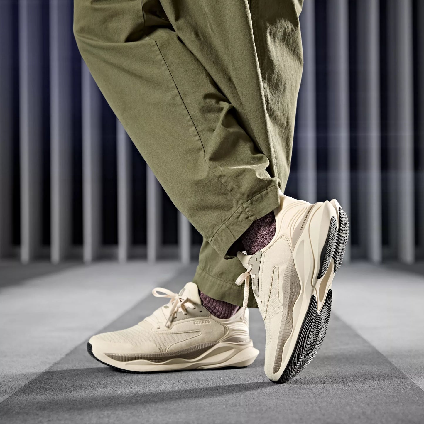 CLARKS | SNEAKERS | HOMBRE | CLARKS PACE OFF WHITE COMBINATION | BLANQUECINO