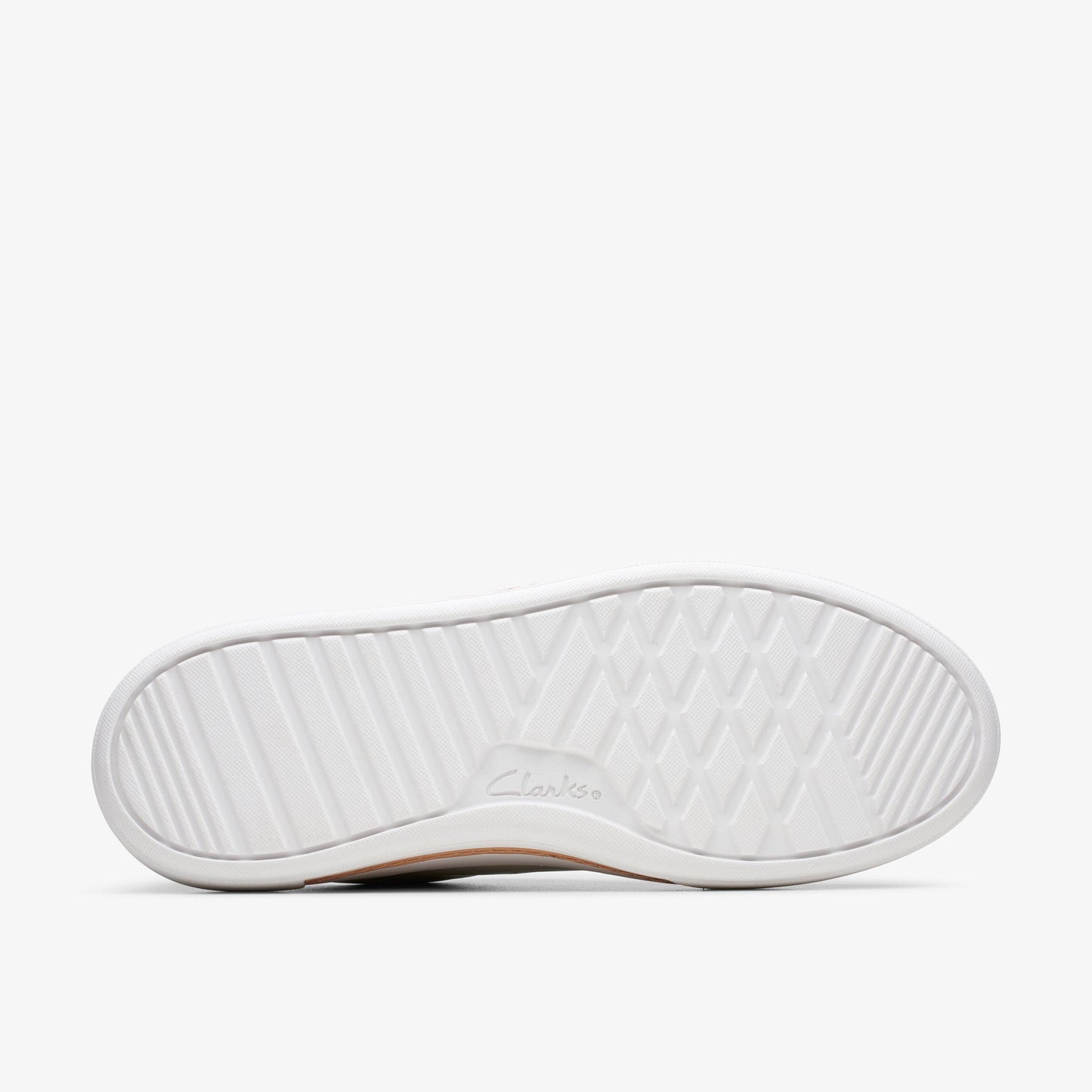 CLARKS | WOMEN'S SNEAKERS | HOLLYHOCK WALK OFF WHITE LEATHER | WHITE