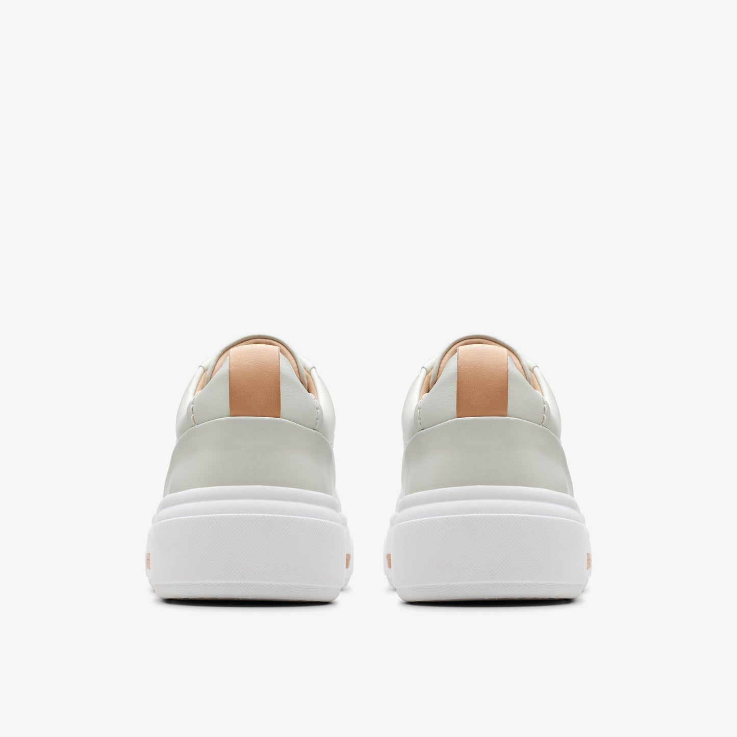 CLARKS | WOMEN'S SNEAKERS | HOLLYHOCK WALK OFF WHITE LEATHER | WHITE