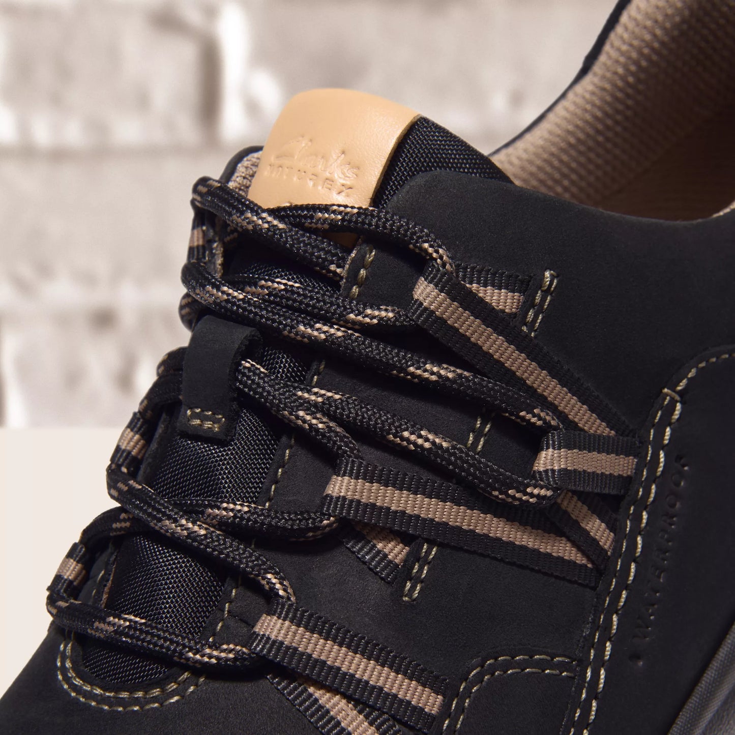 Sneakers De La Marca Clarks Para Mujer Modelo Naturex Tie Wp Black Combination Nbk En Color Negro