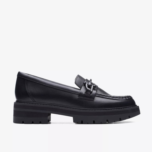 Zapatos Casual De La Marca Clarks  Para Mujer Modelo Orianna Bit Black Leather En Color Negro
