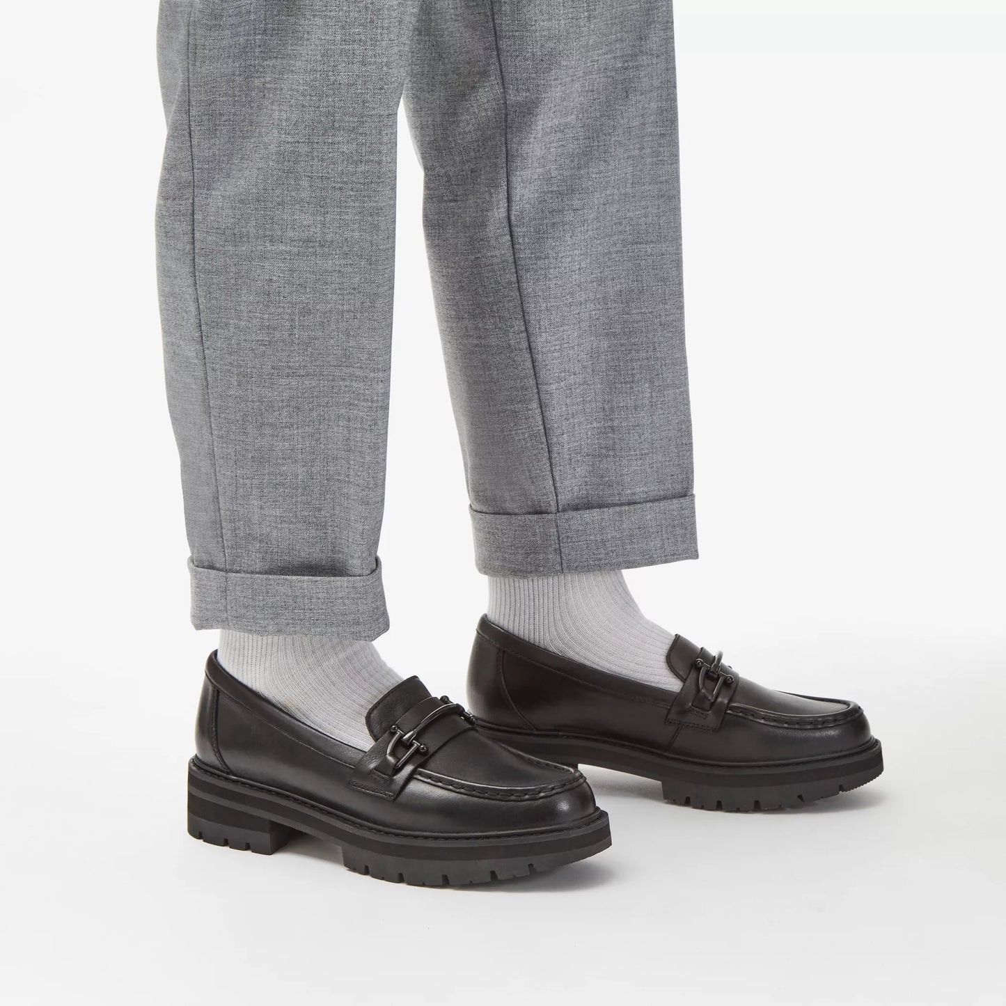 Zapatos Casual De La Marca Clarks Para Mujer Modelo Orianna Bit Black Leather En Color Negro