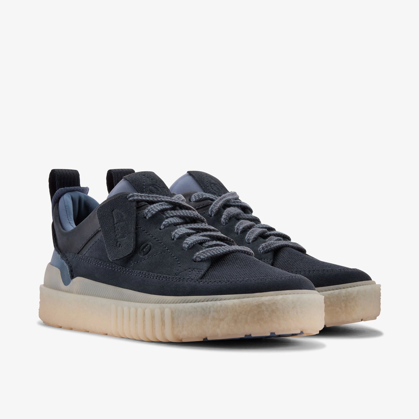 Zapatos Casual De La Marca Clarks Para Hombre Modelo Somerset Lace Navy Suede En Color Azul