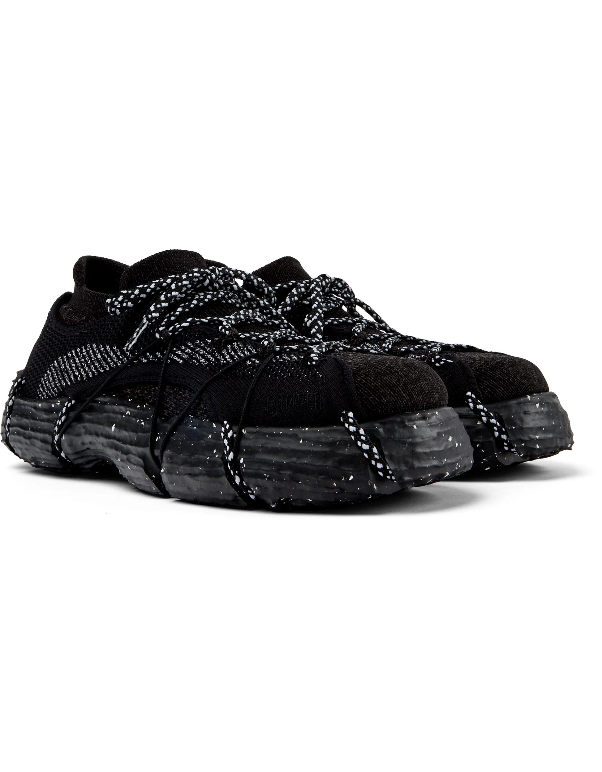 Sneakers De La  Marca Camper Para Mujer Modelo Roku Knitted Negro-Magnet/Roku Ry Nero De Color Multicolor