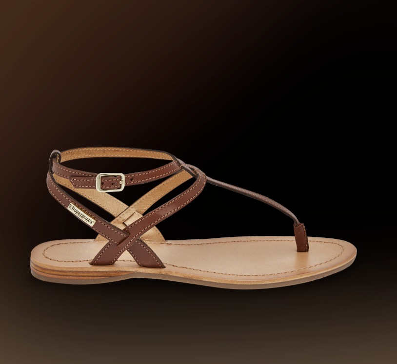 LES TROPEZIENNES | SANDALES FEMME | HAMADO TAN | MARRON